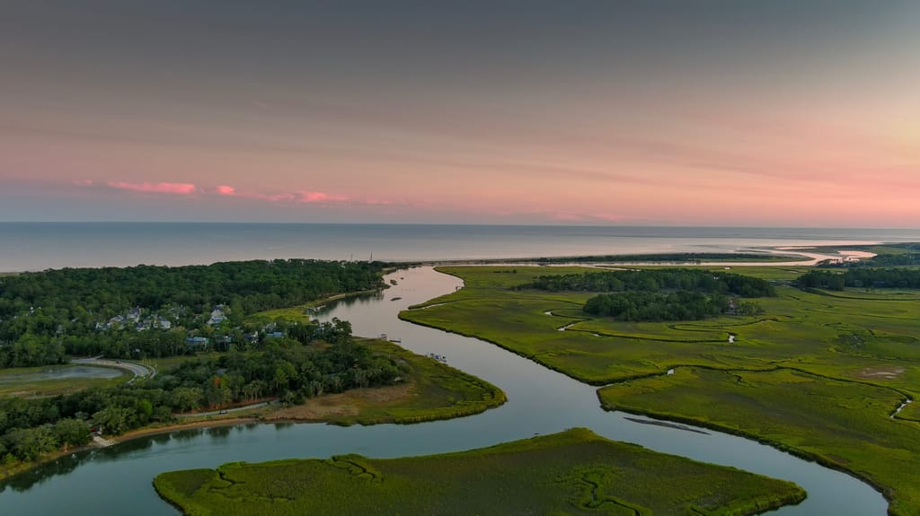 kiawah island river beach sunset
