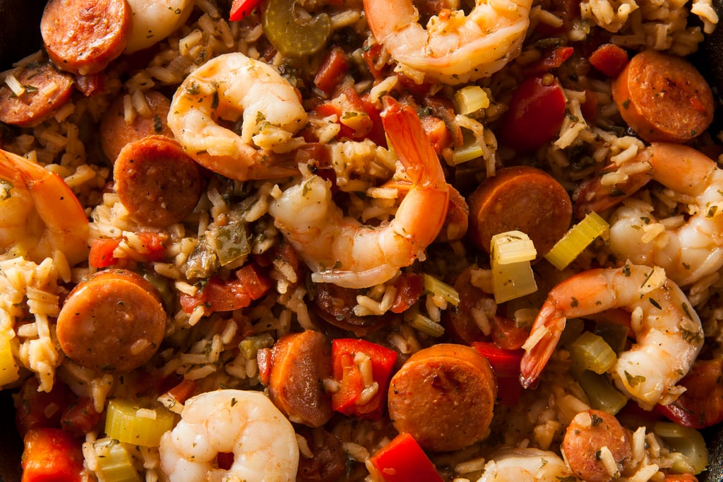 Spicy Homemade Cajun Jambalaya with Sausage and Shrimp