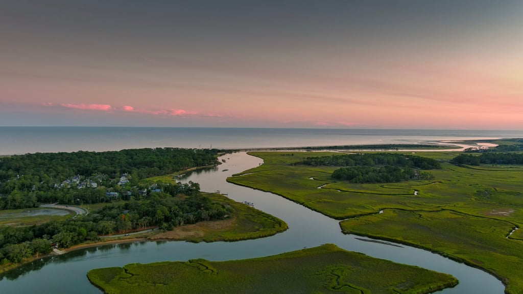 kiawah island river beach sunset